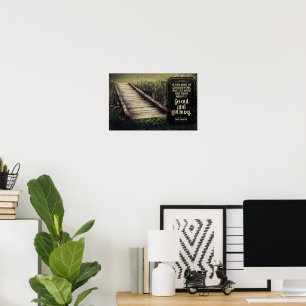 Dale Carnegie Inspiration Zitat "Get geschäftig" Poster