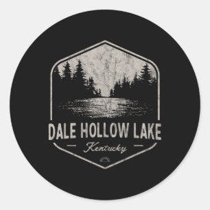 Dale Hollow Lake Kentucky Outdoor-Vintage  Runder Aufkleber