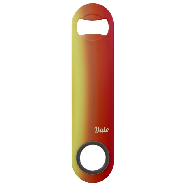 DALE ~ Red Orange Yellow ~ Fraktal ~ Speed Flaschenöffner (Vorderseite)