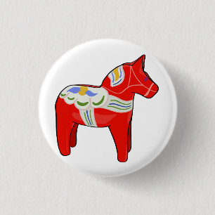 Dalecarlisches Pferd Button