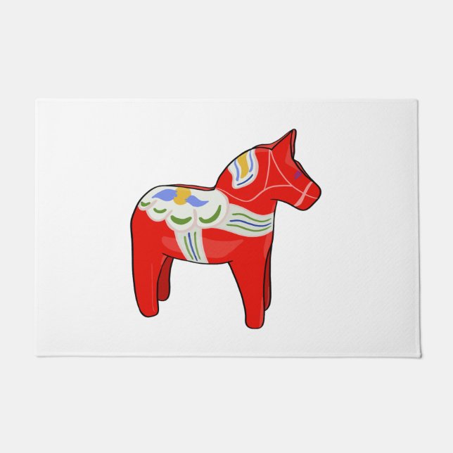 Dalecarlisches Pferd Fußmatte (Vorderseite)
