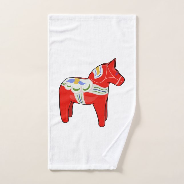 Dalecarlisches Pferd Handtuch (Handtuch)