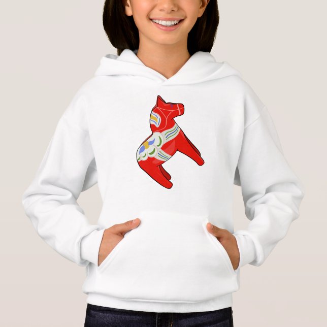 Dalecarlisches Pferd Hoodie (Vorderseite)