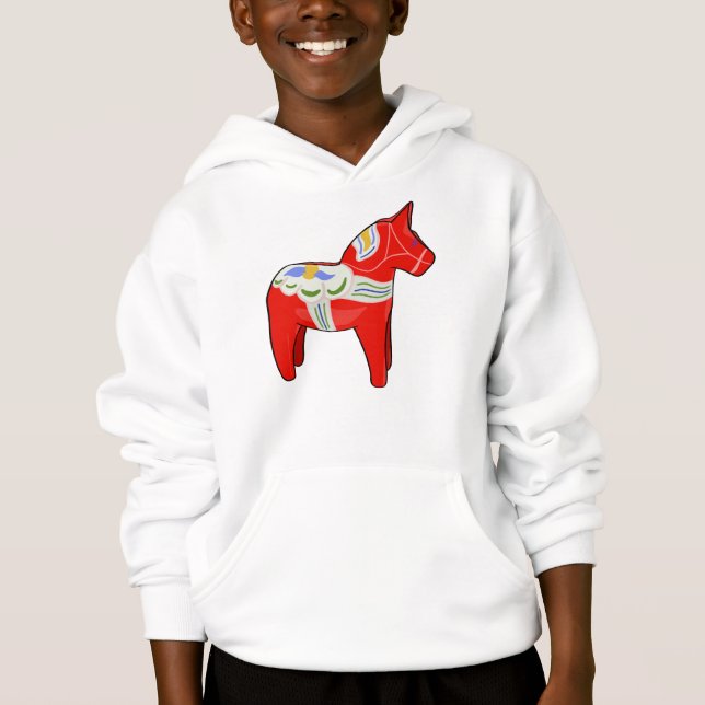 Dalecarlisches Pferd Hoodie (Vorderseite)