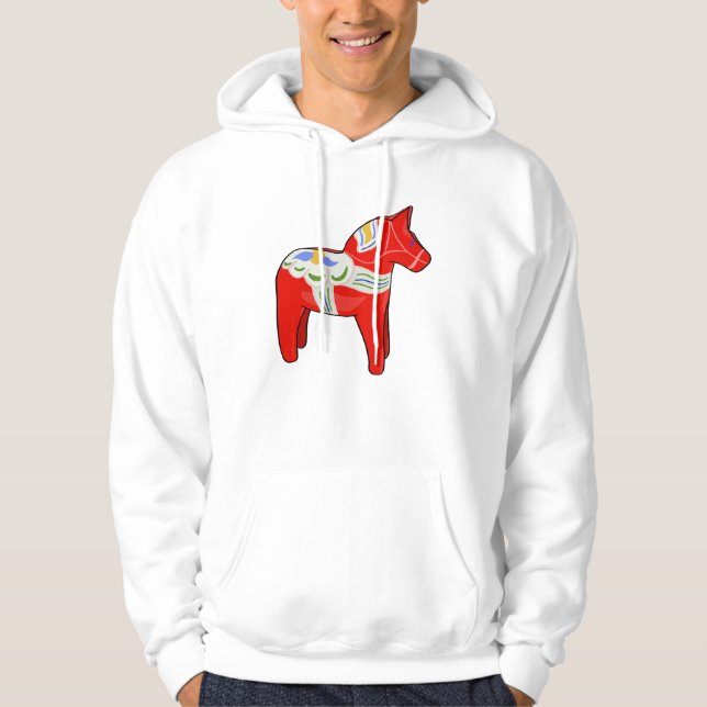 Dalecarlisches Pferd Hoodie (Vorderseite)