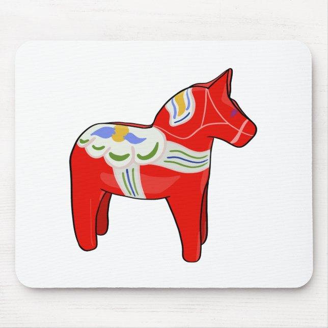 Dalecarlisches Pferd Mousepad (Vorne)