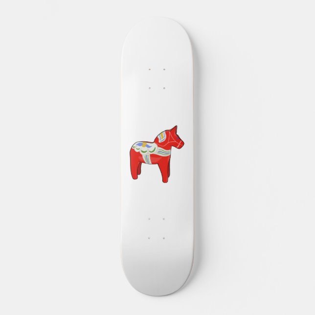 Dalecarlisches Pferd Skateboard (Vorderseite)