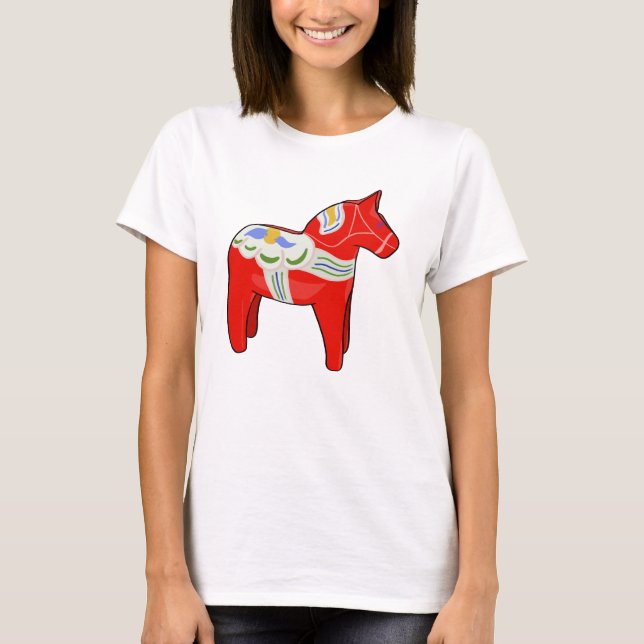 Dalecarlisches Pferd T-Shirt (Vorderseite)