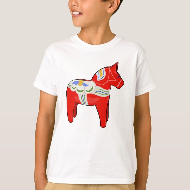 Dalecarlisches Pferd T-Shirt (Vorderseite)