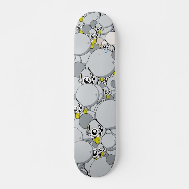 Dalek "Old School" Gray Skateboard (Vorne)