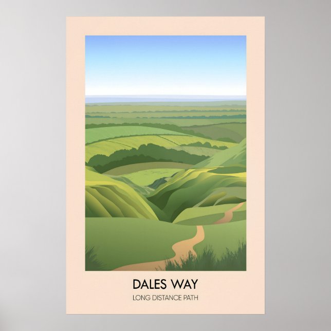 Dales Way Reiseplakat Poster (Vorne)