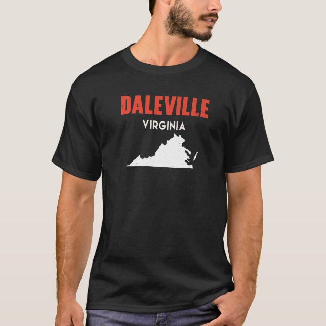 Daleville Virginia USA Staat America Travel Jungfr T-Shirt (Vorderseite)