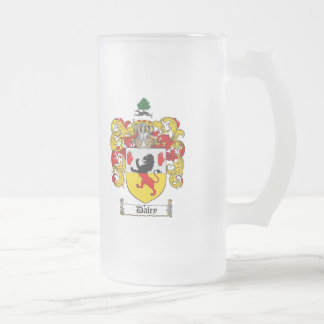DALEY FAMILIENWAPPEN - DALEY WAPPEN MATTGLAS BIERGLAS