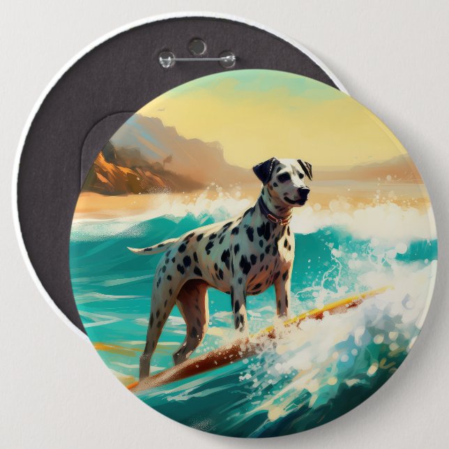 Dalformation Beach Surfgrafieren Button (Vorne & Hinten)