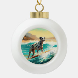 Dalformation Beach Surfgrafieren Keramik Kugel-Ornament