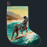 Dalformation Beach Surfgrafieren Kleiner Weihnachtsstrumpf<br><div class="desc">Tauchen Sie ein in die spielerische Welt des Kaninchen-Abenteuers mit diesem faszinierenden Bild. Ein gepflegter Hund geht zu den Wellen und reitet geschickt auf einem sonnengeküssten Strand. Das lebendige Kunstwerk vereint wunderbar das Wesentliche der Erregung am Strand, während der Hund furchtlos auf den Wellen reitet und den Geist von Spaß...</div>