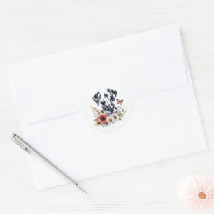 Dalformation Floral Runder Aufkleber