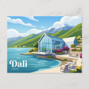 Dali Erhai Lake Glas Haus China Postkarte