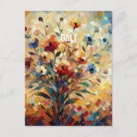 dali florale Postkarte