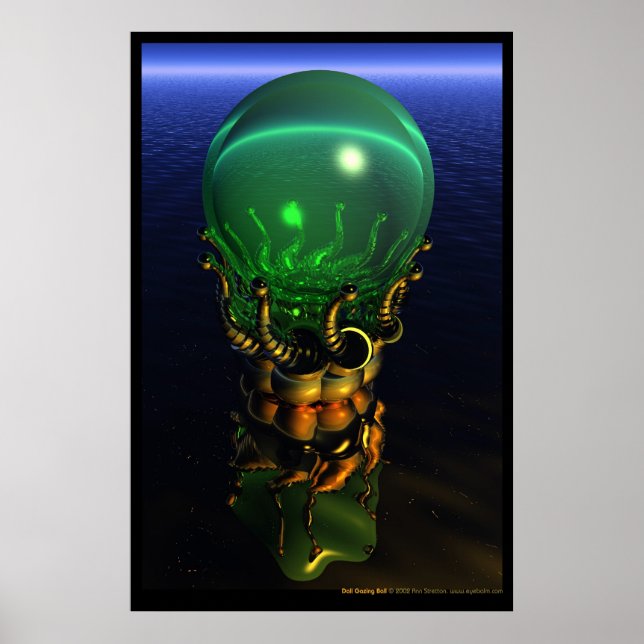 Dali Gazing Ball Poster (Vorne)