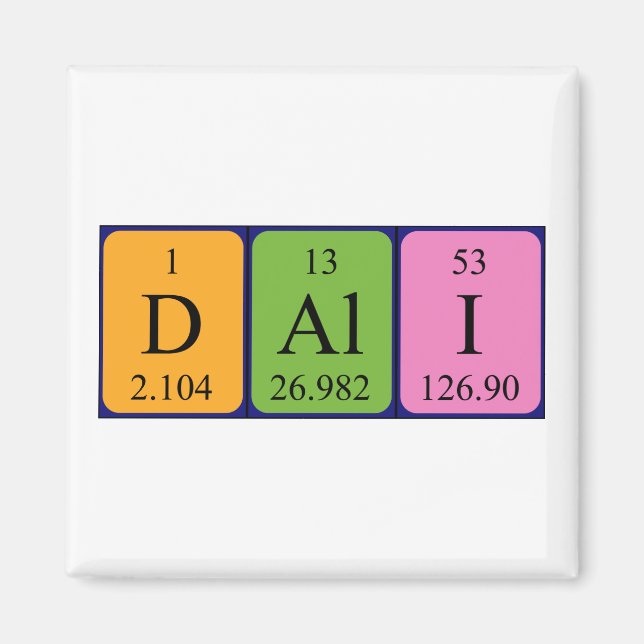 Dali-Periodenmagnet Magnet (Vorne)