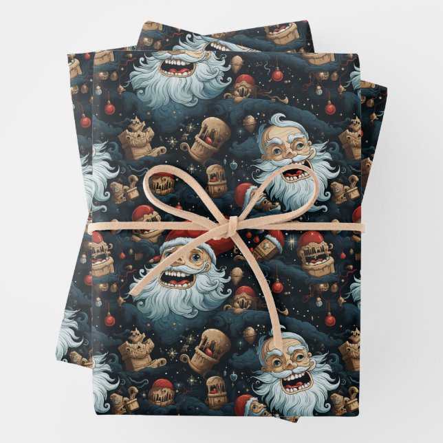 Dali-Santa Geschenkpapier Set (Beispiel)