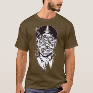 Dali Surreal Noir Retro Eyes on Face Tattoo Art T-Shirt