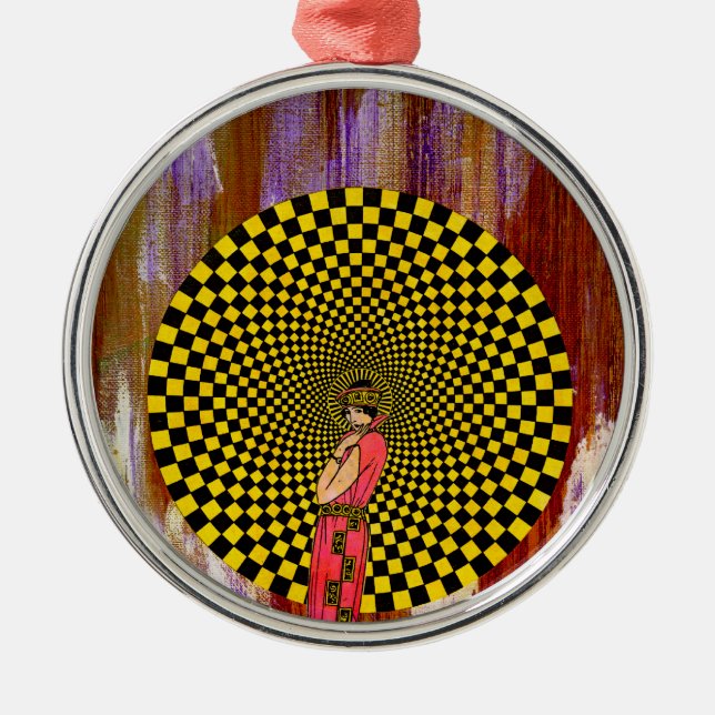 Daliance von Michael Moffa Ornament Aus Metall (Vorne)