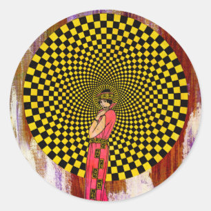 Daliance von Michael Moffa Runder Aufkleber