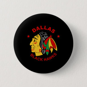 Dallas Black Hawks Vintage Eishockeyfan Button