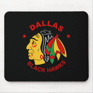 Dallas Black Hawks Vintage-Eishockeyfan Mousepad