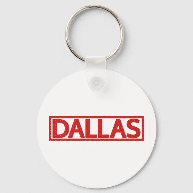 Dallas Briefmarke Schlüsselanhänger (Vorderseite)