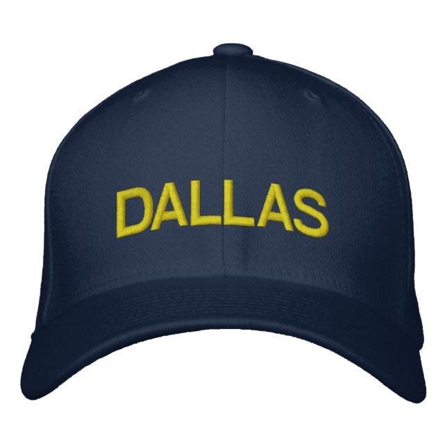 Dallas Cap Bestickte Baseballkappe (Vorderseite)