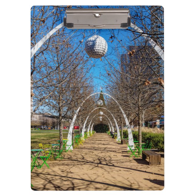 Dallas Christmas Arches Klemmbrett (Vorderseite)
