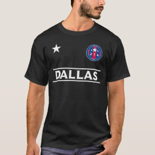 Dallas City 214 Runde Abzeichen mit Sternen - Texa T-Shirt