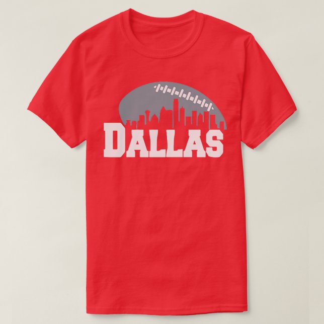 Dallas City Skyline T-Shirt (Design vorne)