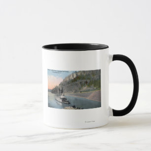 Dallas City Steamer am Columbia River Tasse