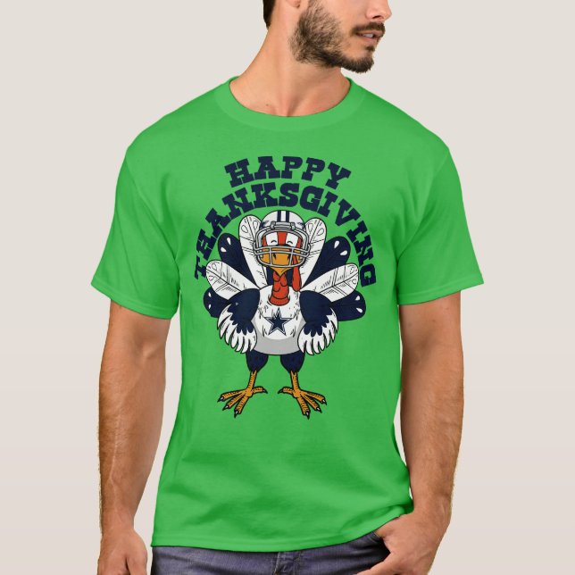 Dallas Cowboys Türkei Happy Thanksgiving Phone Cas T-Shirt (Vorderseite)