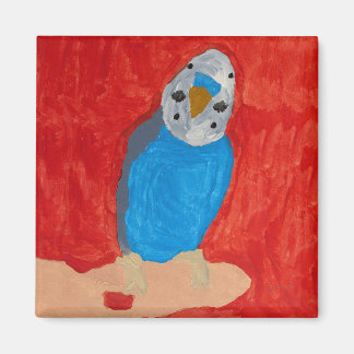 Dallas, das Magnet der Budgie Keramik