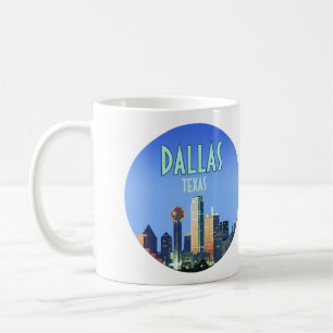 Dallas Downtown Texas Vintage Kaffeetasse