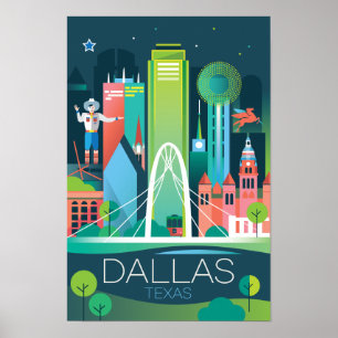 Dallas Druck Poster