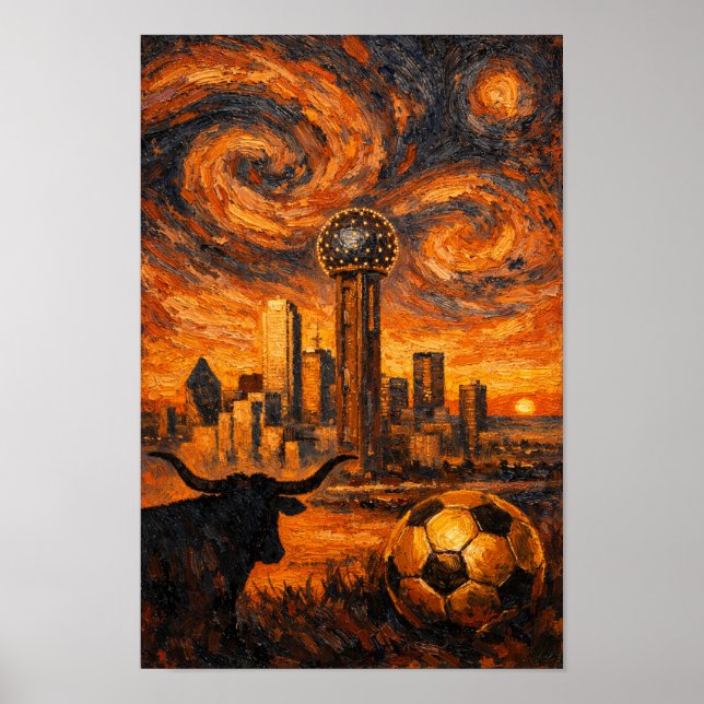 Dallas Ember Sky Weltmeisterschaft 2026 expression Poster (Vorne)