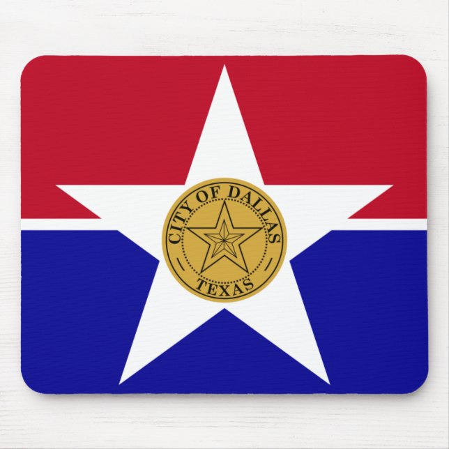 Dallas-Flagge Mousepad (Vorne)