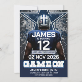 Dallas Football Birthday Invitation Einladung