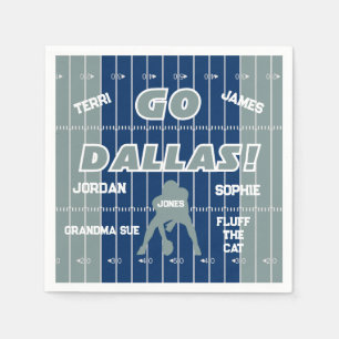 Dallas Football Family Paper Napkin Serviette