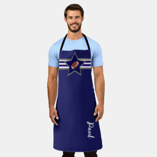 Dallas Football Fan anpassbares Design Schürze