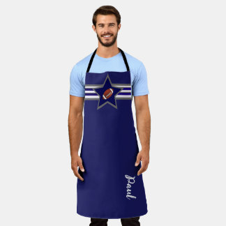 Dallas Football Fan Customizable Design Schürze