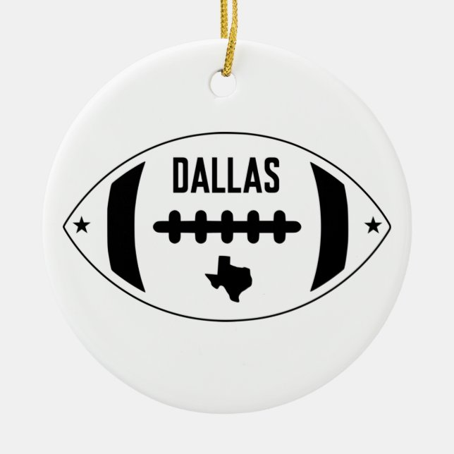 Dallas Football Theme Keramik Ornament (Vorne)