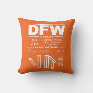 Dallas Fort Worth International Airport DFW Kissen