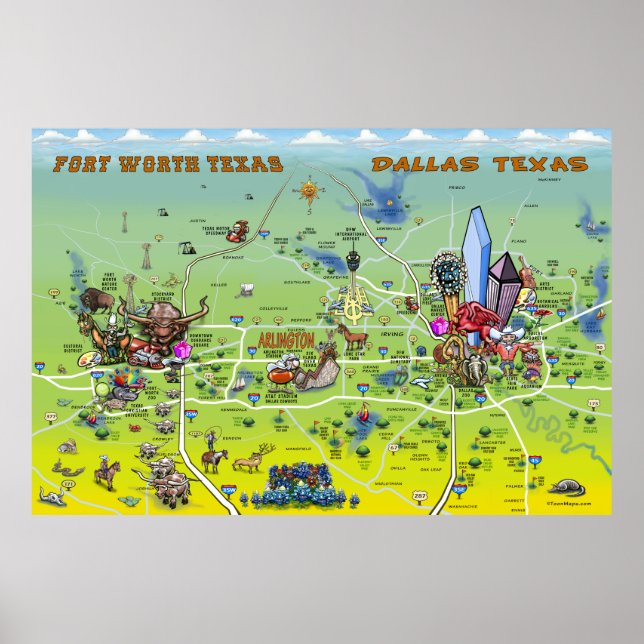 Dallas Fort Worth Poster (Vorne)